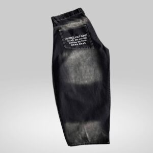 Jean baggy oscuro bordado | Pantalones | Negro | Fesera La Plata | La Plata, Argentina