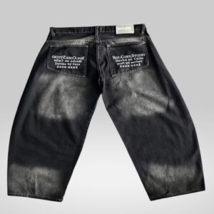 Jean baggy oscuro bordado | Pantalones | Negro | Fesera La Plata | La Plata, Argentina