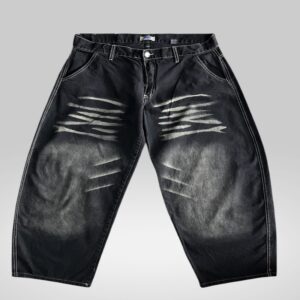 Jean baggy oscuro bordado | Pantalones | Negro | Fesera La Plata | La Plata, Argentina