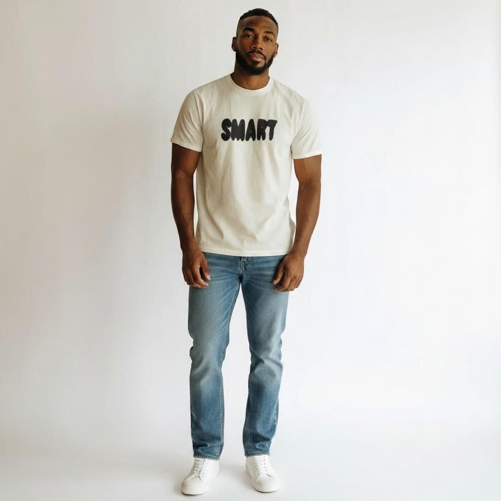 remera estampada de algodón peinado “smart“ | Remeras | Negro, arena | Fesera La Plata | La Plata, Argentina