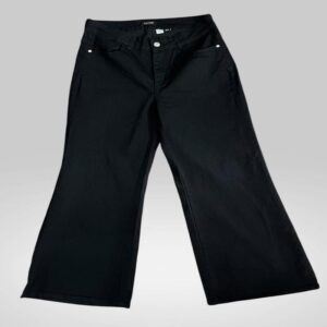 Jean Negro Elastizado Wide Leg | Pantalones | Negro | Fesera La Plata | La Plata, Argentina