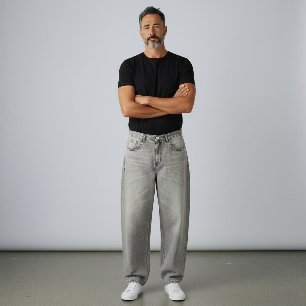 Jean baggy liso gris | Pantalones | Gris | Fesera La Plata | La Plata, Argentina