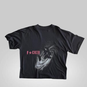 remera corte boxy de algodon estampado | Remeras | Negro | Fesera La Plata | La Plata, Argentina