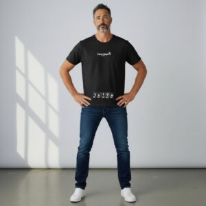 Remera de algodón peinado estampado | Remeras | Negro, Blanco | Fesera La Plata | La Plata, Argentina