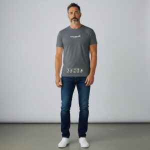 Remera de algodón peinado estampado | Remeras | Negro, Blanco | Fesera La Plata | La Plata, Argentina