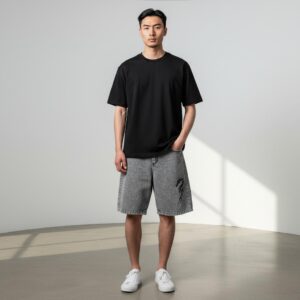 Bermuda Bordado “DRAGON” | Bermudas | GRIS | Fesera La Plata | La Plata, Argentina