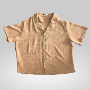 Camisa de tela crepé | Camisas | Negro, Blanco | Fesera La Plata | La Plata, Argentina