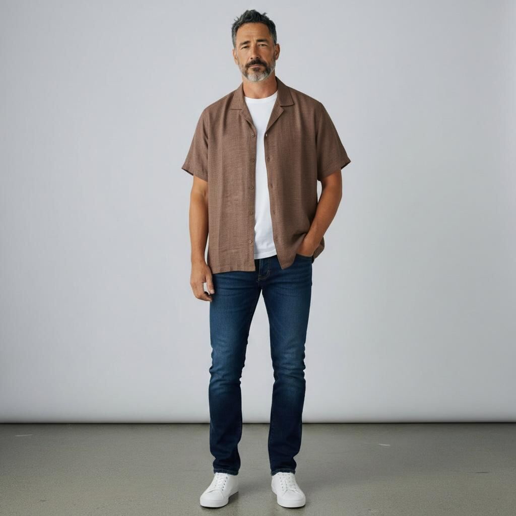 Camisa de lino premium | Camisas | NEGRO, HABANO | Fesera La Plata | La Plata, Argentina