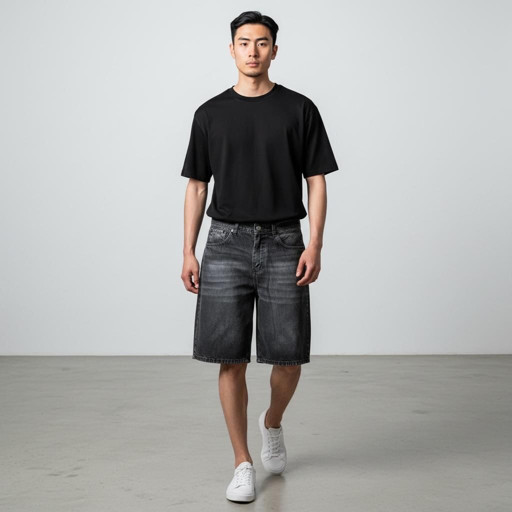 Bermuda Baggy Oscuro Localizado | Bermudas | NEGRO | Fesera La Plata | La Plata, Argentina