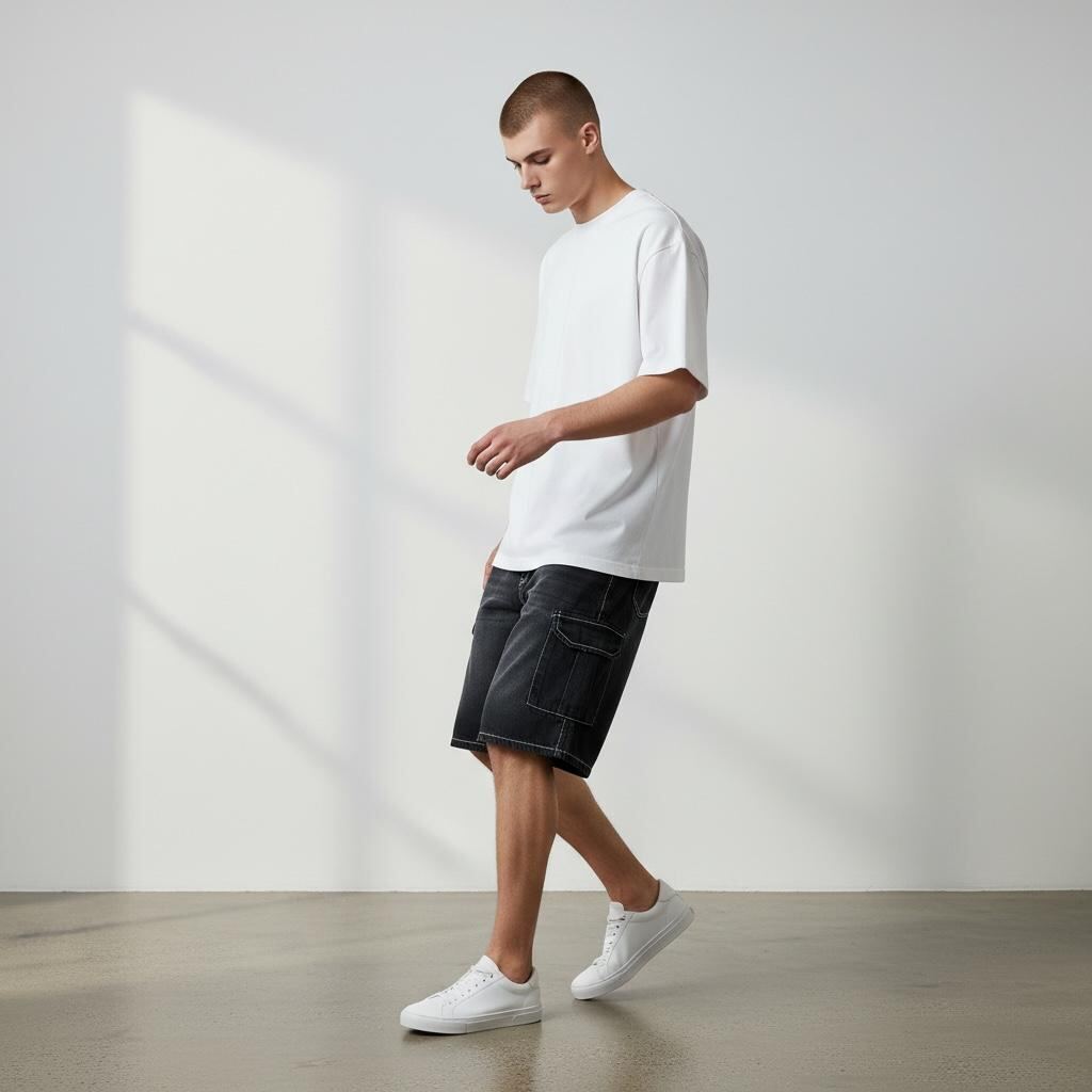 Bermuda Baggy Cargo Negro | Bermudas | NEGRO | Fesera La Plata | La Plata, Argentina