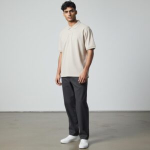 Chomba lisa de piqué. | Remeras | NEGRO, ARENA | Fesera La Plata | La Plata, Argentina