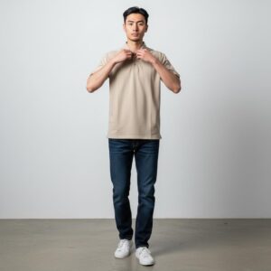 Chomba lisa de piqué. | Remeras | NEGRO, ARENA | Fesera La Plata | La Plata, Argentina