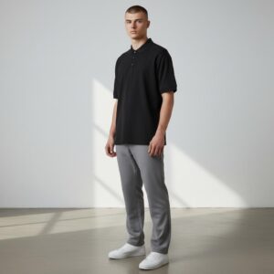 Chomba lisa de piqué. | Remeras | NEGRO, ARENA | Fesera La Plata | La Plata, Argentina