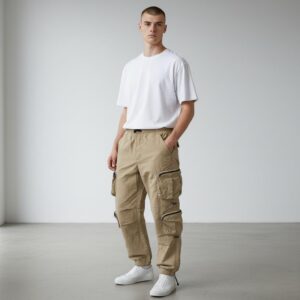 Doble Cargo Beige Liso | Pantalones | BEIGE | Fesera La Plata | La Plata, Argentina