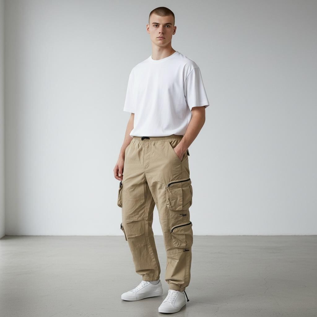 Doble Cargo Beige Liso | Pantalones | BEIGE | Fesera La Plata | La Plata, Argentina